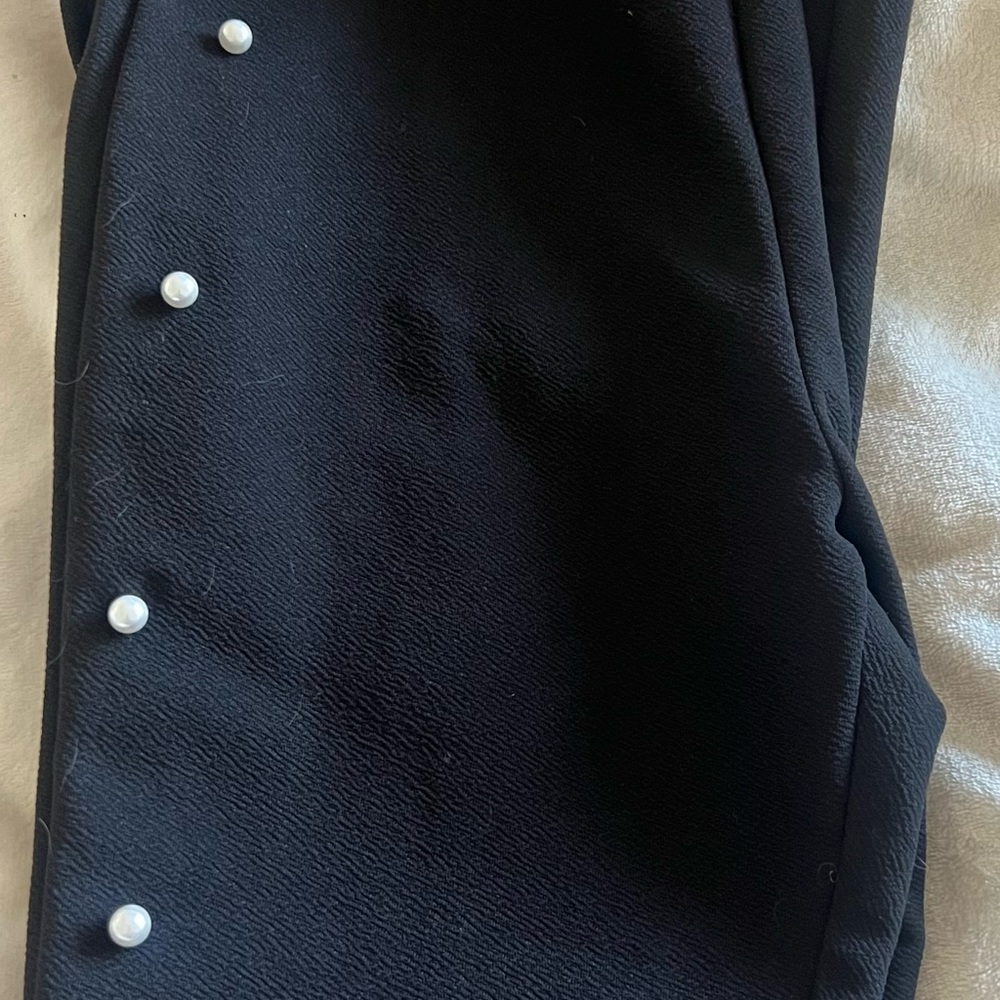 SHEIN Black Textured Pants